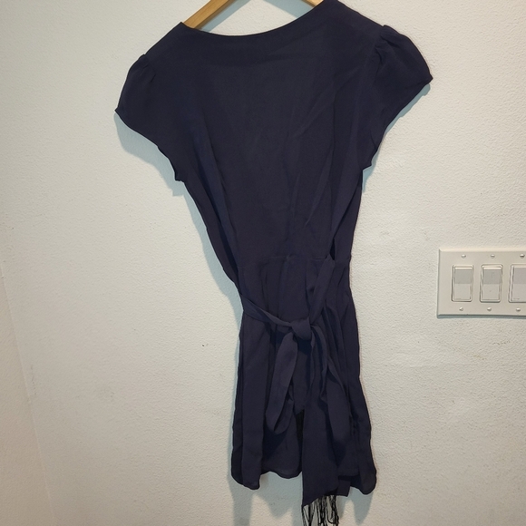 Tularosa small navy blue wrap dress - Picture 3 of 4